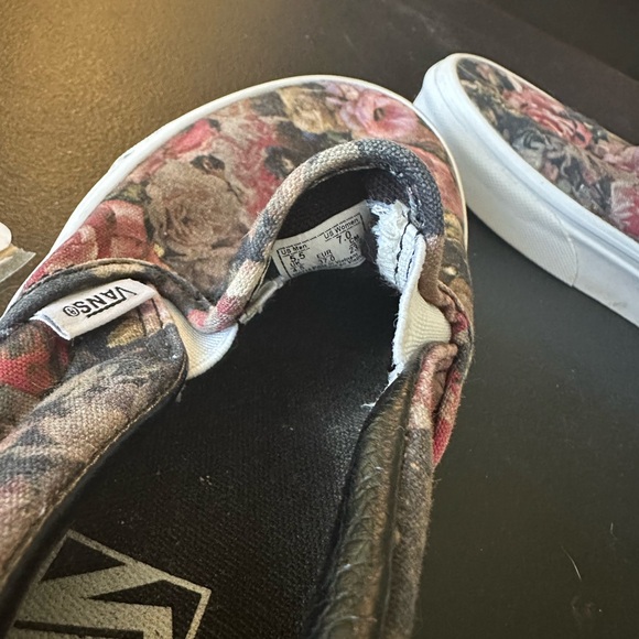 Vans Women's Floral Slip-On Sneakers — Pink/Black - Picture 5 of 5